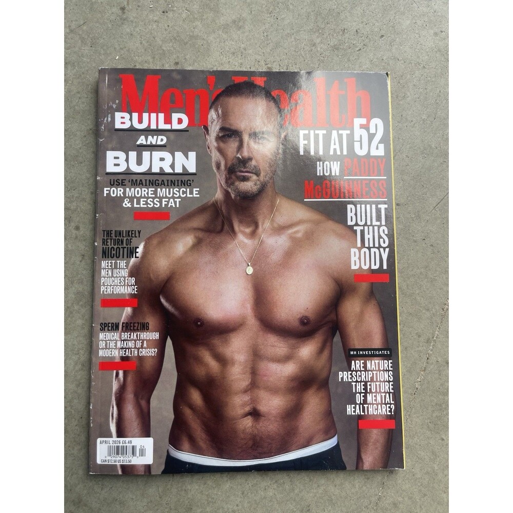 UK Men's Health Magazine: Paddy McGuinness, Drew McIntyre, Fitness, April 2026